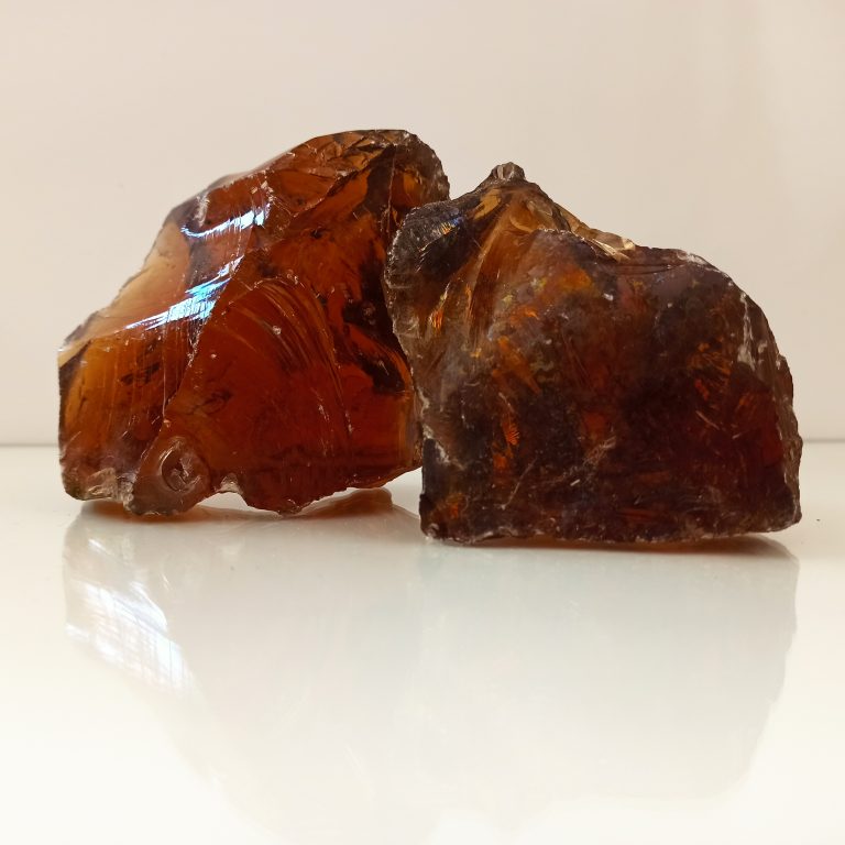 Bryle szklane pomaranczowe